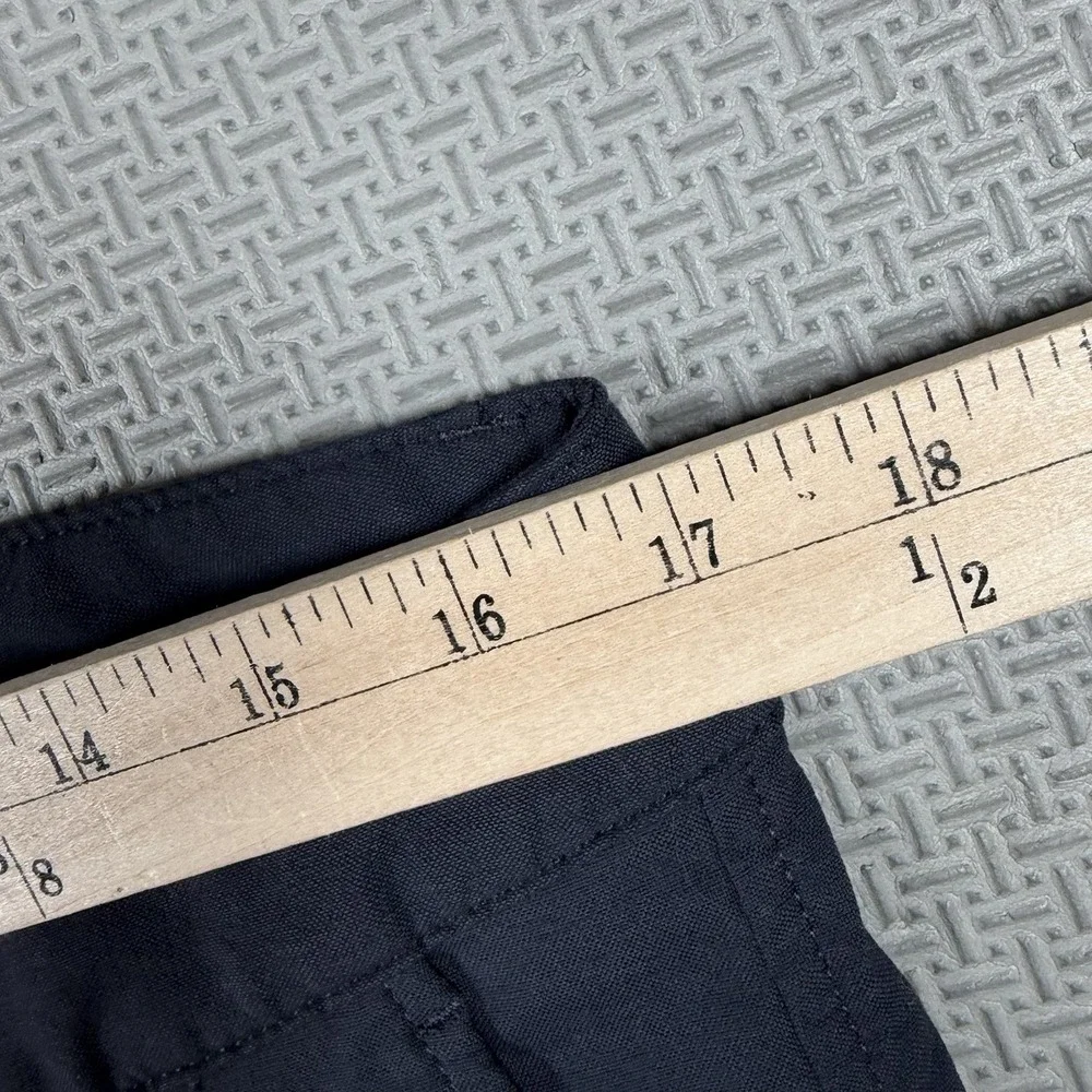 Outlier Futureworks Pants Mens 33x30 Straight Navy Blue Nylon F. Cloth Tech EUC